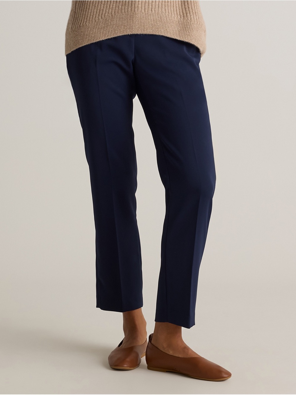 NWT Quince Stretch Crepe Ankle Pants